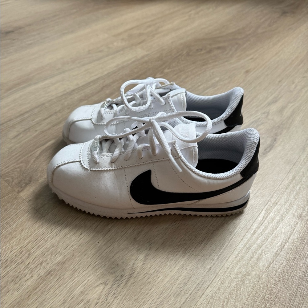 Nike Cortez White and Black Sneakers